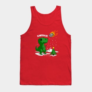 Dinosaur meets Christmas Tank Top